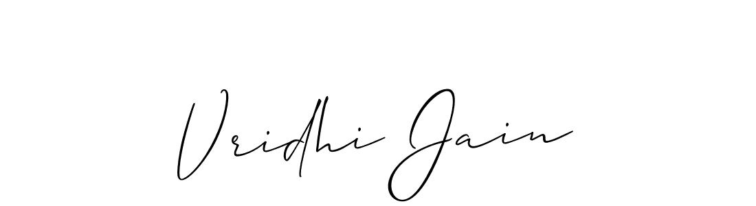 Also You can easily find your signature by using the search form. We will create Vridhi Jain name handwritten signature images for you free of cost using Allison_Script sign style. Vridhi Jain signature style 2 images and pictures png