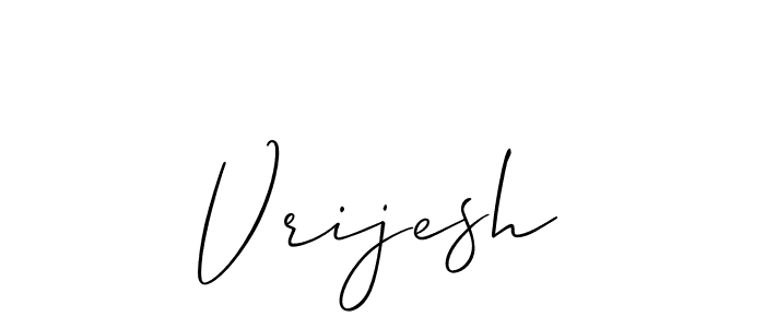 Allison_Script is a professional signature style that is perfect for those who want to add a touch of class to their signature. It is also a great choice for those who want to make their signature more unique. Get Vrijesh name to fancy signature for free. Vrijesh signature style 2 images and pictures png