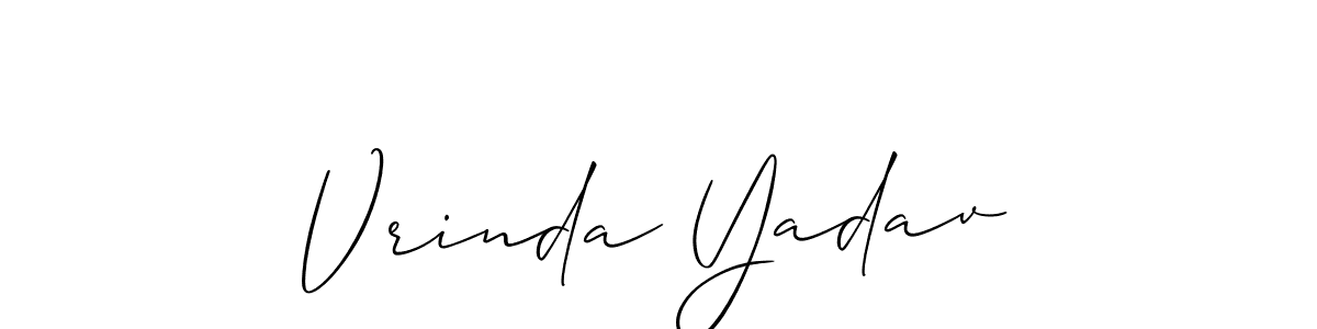 You can use this online signature creator to create a handwritten signature for the name Vrinda Yadav. This is the best online autograph maker. Vrinda Yadav signature style 2 images and pictures png