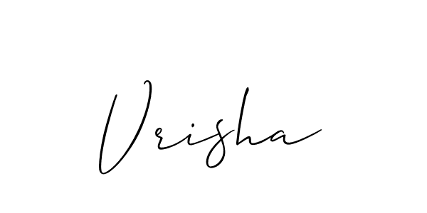 Best and Professional Signature Style for Vrisha. Allison_Script Best Signature Style Collection. Vrisha signature style 2 images and pictures png