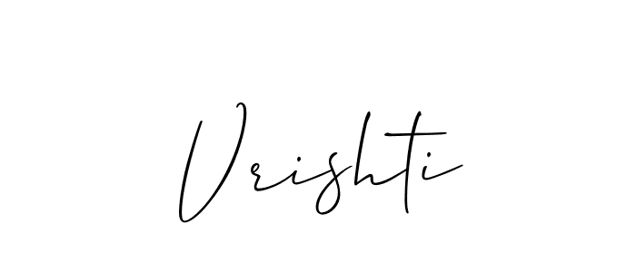 Allison_Script is a professional signature style that is perfect for those who want to add a touch of class to their signature. It is also a great choice for those who want to make their signature more unique. Get Vrishti name to fancy signature for free. Vrishti signature style 2 images and pictures png
