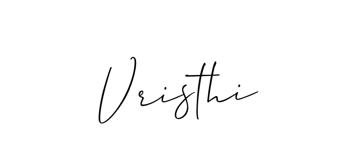Design your own signature with our free online signature maker. With this signature software, you can create a handwritten (Allison_Script) signature for name Vristhi. Vristhi signature style 2 images and pictures png