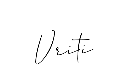 You can use this online signature creator to create a handwritten signature for the name Vriti. This is the best online autograph maker. Vriti signature style 2 images and pictures png