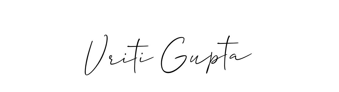 if you are searching for the best signature style for your name Vriti Gupta. so please give up your signature search. here we have designed multiple signature styles  using Allison_Script. Vriti Gupta signature style 2 images and pictures png