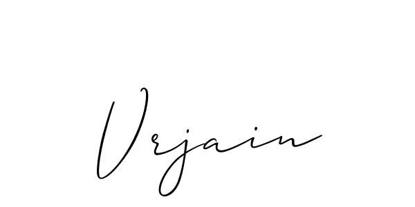 Also You can easily find your signature by using the search form. We will create Vrjain name handwritten signature images for you free of cost using Allison_Script sign style. Vrjain signature style 2 images and pictures png