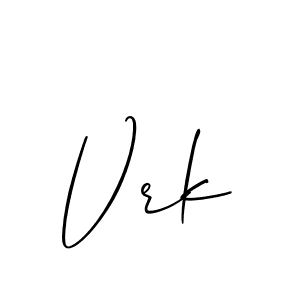 Best and Professional Signature Style for Vrk. Allison_Script Best Signature Style Collection. Vrk signature style 2 images and pictures png