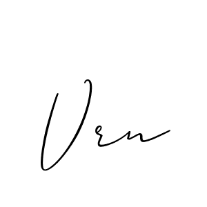 Vrn stylish signature style. Best Handwritten Sign (Allison_Script) for my name. Handwritten Signature Collection Ideas for my name Vrn. Vrn signature style 2 images and pictures png