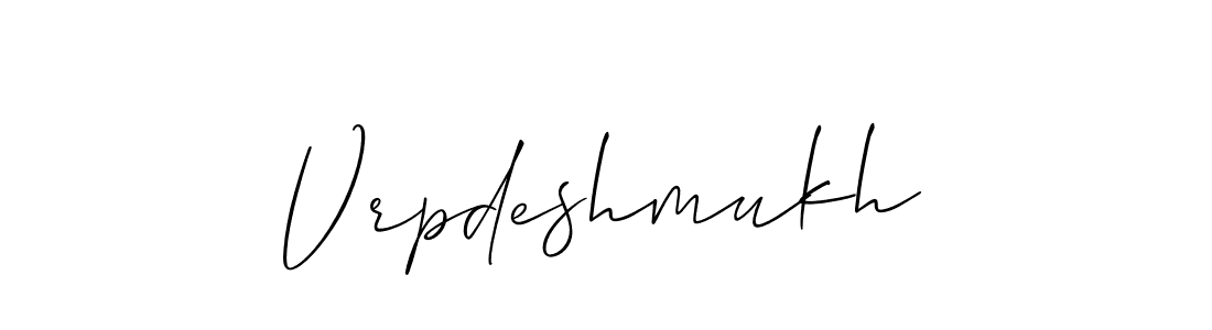 Once you've used our free online signature maker to create your best signature Allison_Script style, it's time to enjoy all of the benefits that Vrpdeshmukh name signing documents. Vrpdeshmukh signature style 2 images and pictures png