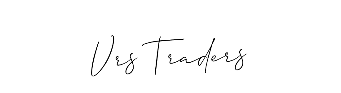 The best way (Allison_Script) to make a short signature is to pick only two or three words in your name. The name Vrs Traders include a total of six letters. For converting this name. Vrs Traders signature style 2 images and pictures png