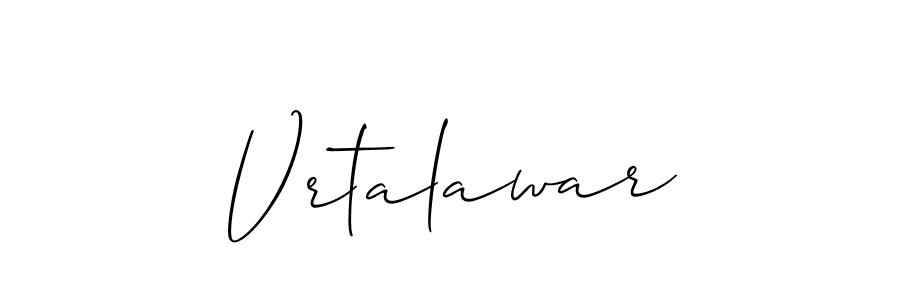 How to make Vrtalawar signature? Allison_Script is a professional autograph style. Create handwritten signature for Vrtalawar name. Vrtalawar signature style 2 images and pictures png