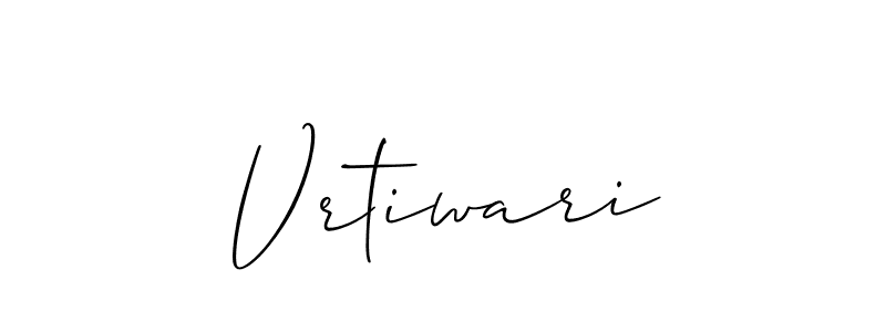 Make a beautiful signature design for name Vrtiwari. Use this online signature maker to create a handwritten signature for free. Vrtiwari signature style 2 images and pictures png