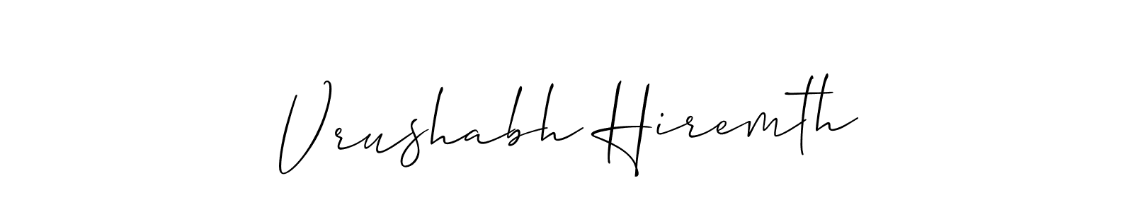 Check out images of Autograph of Vrushabh Hiremth name. Actor Vrushabh Hiremth Signature Style. Allison_Script is a professional sign style online. Vrushabh Hiremth signature style 2 images and pictures png