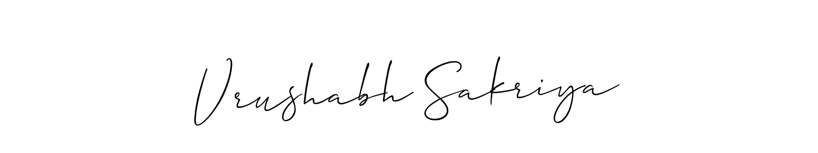 You should practise on your own different ways (Allison_Script) to write your name (Vrushabh Sakriya) in signature. don't let someone else do it for you. Vrushabh Sakriya signature style 2 images and pictures png