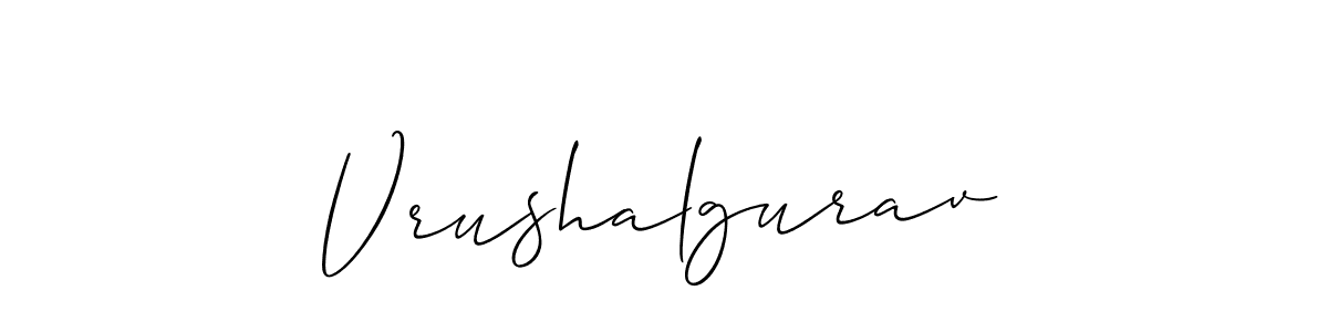 Design your own signature with our free online signature maker. With this signature software, you can create a handwritten (Allison_Script) signature for name Vrushalgurav. Vrushalgurav signature style 2 images and pictures png