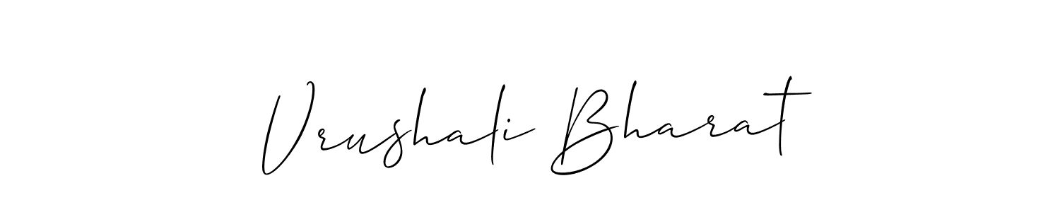 Make a beautiful signature design for name Vrushali Bharat. Use this online signature maker to create a handwritten signature for free. Vrushali Bharat signature style 2 images and pictures png