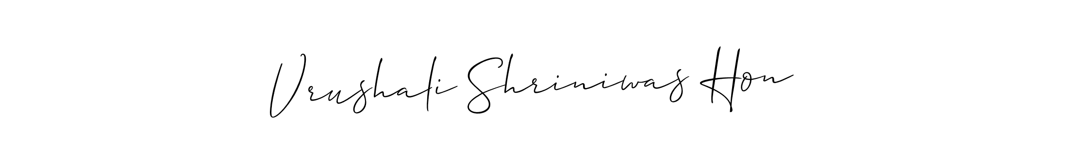 How to Draw Vrushali Shriniwas Hon signature style? Allison_Script is a latest design signature styles for name Vrushali Shriniwas Hon. Vrushali Shriniwas Hon signature style 2 images and pictures png