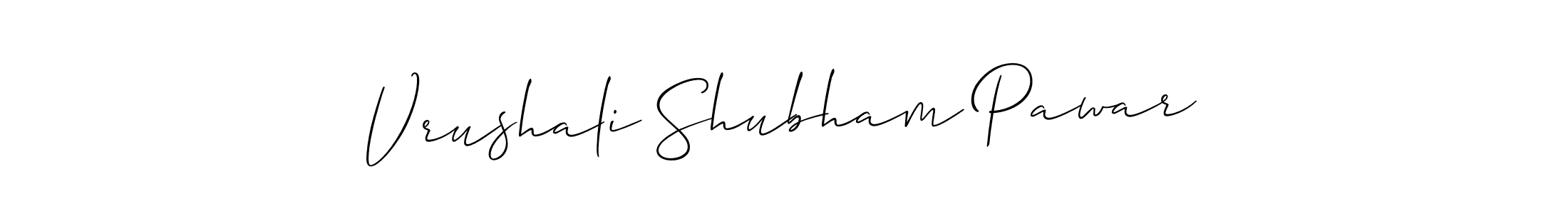 Once you've used our free online signature maker to create your best signature Allison_Script style, it's time to enjoy all of the benefits that Vrushali Shubham Pawar name signing documents. Vrushali Shubham Pawar signature style 2 images and pictures png