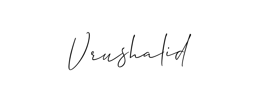 Vrushalid stylish signature style. Best Handwritten Sign (Allison_Script) for my name. Handwritten Signature Collection Ideas for my name Vrushalid. Vrushalid signature style 2 images and pictures png