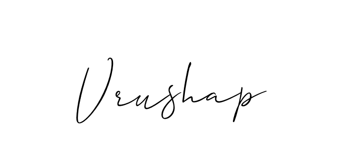 Make a beautiful signature design for name Vrushap. Use this online signature maker to create a handwritten signature for free. Vrushap signature style 2 images and pictures png