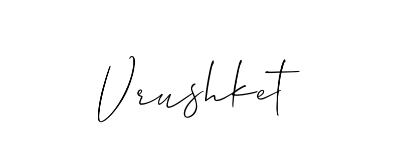 Similarly Allison_Script is the best handwritten signature design. Signature creator online .You can use it as an online autograph creator for name Vrushket. Vrushket signature style 2 images and pictures png
