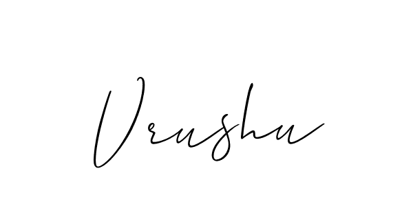 Also You can easily find your signature by using the search form. We will create Vrushu name handwritten signature images for you free of cost using Allison_Script sign style. Vrushu signature style 2 images and pictures png