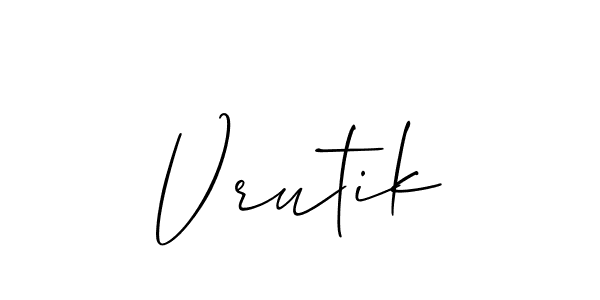 Best and Professional Signature Style for Vrutik. Allison_Script Best Signature Style Collection. Vrutik signature style 2 images and pictures png