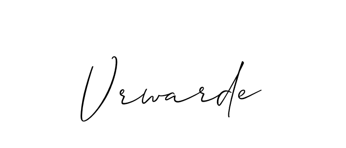 Also we have Vrwarde name is the best signature style. Create professional handwritten signature collection using Allison_Script autograph style. Vrwarde signature style 2 images and pictures png