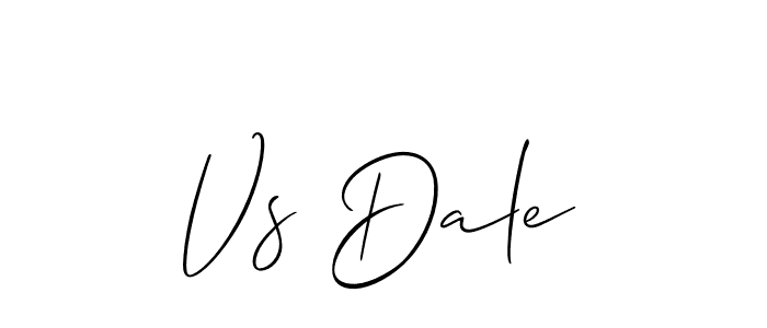 Vs Dale stylish signature style. Best Handwritten Sign (Allison_Script) for my name. Handwritten Signature Collection Ideas for my name Vs Dale. Vs Dale signature style 2 images and pictures png