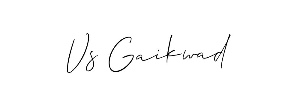 How to make Vs Gaikwad signature? Allison_Script is a professional autograph style. Create handwritten signature for Vs Gaikwad name. Vs Gaikwad signature style 2 images and pictures png