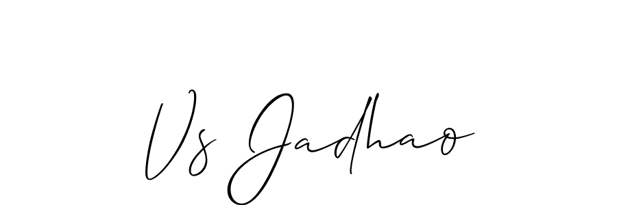 Once you've used our free online signature maker to create your best signature Allison_Script style, it's time to enjoy all of the benefits that Vs Jadhao name signing documents. Vs Jadhao signature style 2 images and pictures png