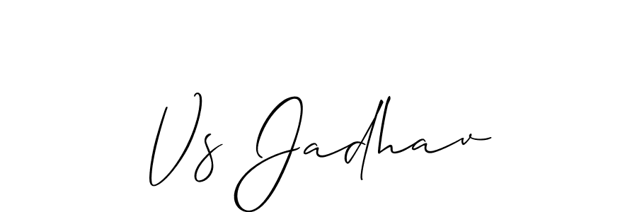 if you are searching for the best signature style for your name Vs Jadhav. so please give up your signature search. here we have designed multiple signature styles  using Allison_Script. Vs Jadhav signature style 2 images and pictures png