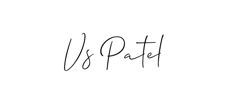 How to make Vs Patel signature? Allison_Script is a professional autograph style. Create handwritten signature for Vs Patel name. Vs Patel signature style 2 images and pictures png