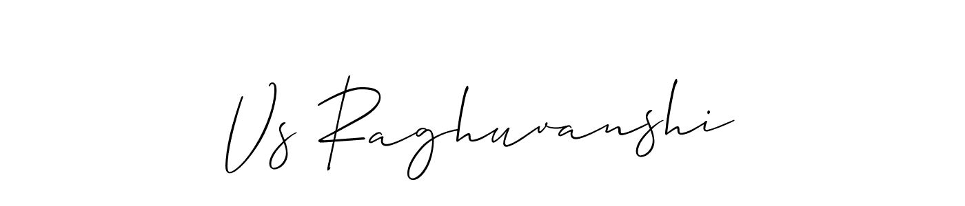 The best way (Allison_Script) to make a short signature is to pick only two or three words in your name. The name Vs Raghuvanshi include a total of six letters. For converting this name. Vs Raghuvanshi signature style 2 images and pictures png