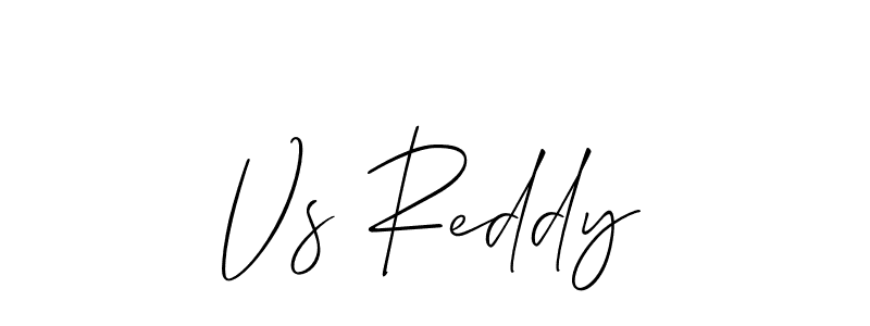 Make a beautiful signature design for name Vs Reddy. With this signature (Allison_Script) style, you can create a handwritten signature for free. Vs Reddy signature style 2 images and pictures png