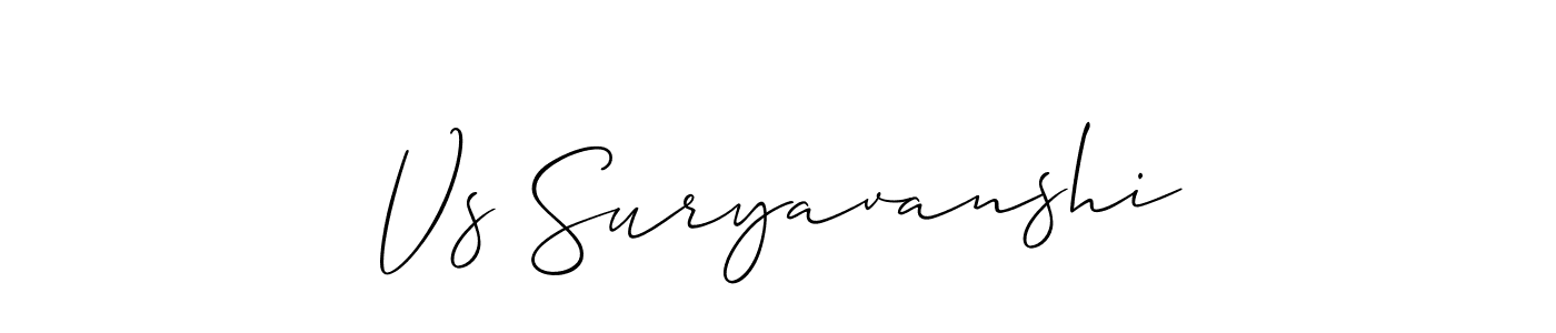 Make a short Vs Suryavanshi signature style. Manage your documents anywhere anytime using Allison_Script. Create and add eSignatures, submit forms, share and send files easily. Vs Suryavanshi signature style 2 images and pictures png