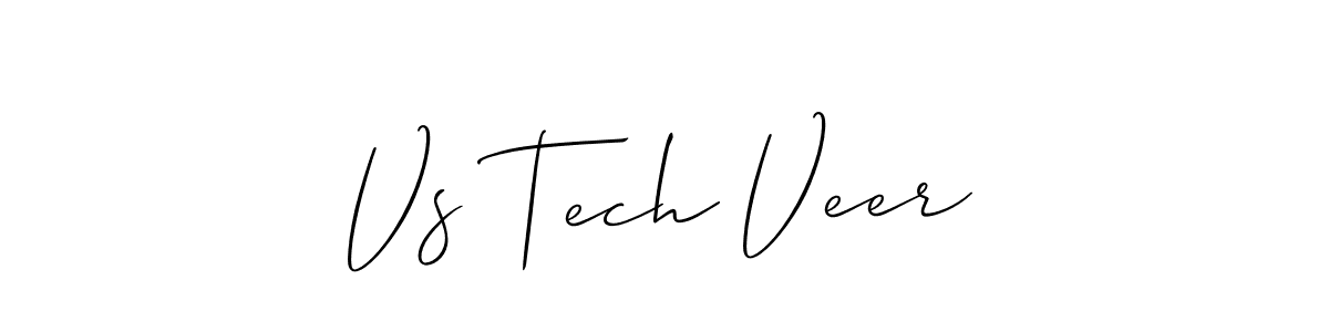 Use a signature maker to create a handwritten signature online. With this signature software, you can design (Allison_Script) your own signature for name Vs Tech Veer. Vs Tech Veer signature style 2 images and pictures png