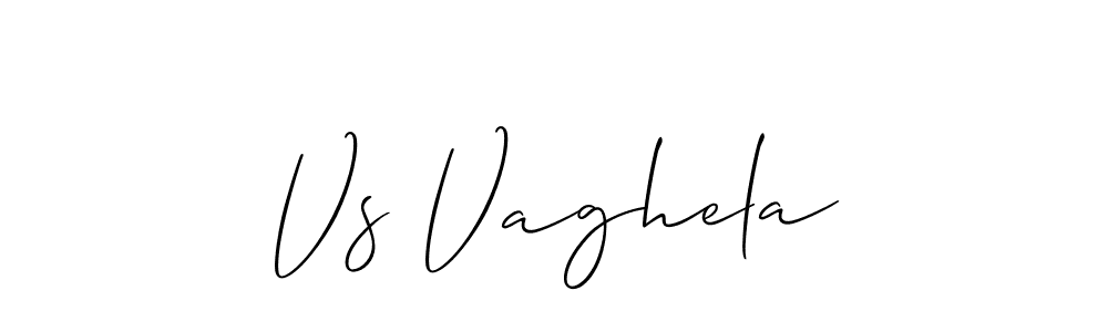Make a short Vs Vaghela signature style. Manage your documents anywhere anytime using Allison_Script. Create and add eSignatures, submit forms, share and send files easily. Vs Vaghela signature style 2 images and pictures png