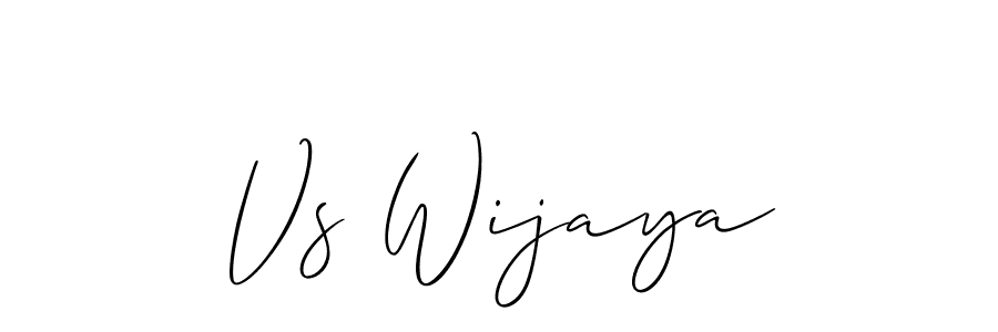 You should practise on your own different ways (Allison_Script) to write your name (Vs Wijaya) in signature. don't let someone else do it for you. Vs Wijaya signature style 2 images and pictures png