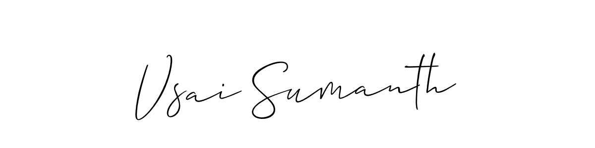Make a beautiful signature design for name Vsai Sumanth. Use this online signature maker to create a handwritten signature for free. Vsai Sumanth signature style 2 images and pictures png