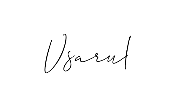 Also we have Vsarul name is the best signature style. Create professional handwritten signature collection using Allison_Script autograph style. Vsarul signature style 2 images and pictures png