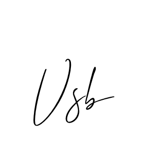 Vsb stylish signature style. Best Handwritten Sign (Allison_Script) for my name. Handwritten Signature Collection Ideas for my name Vsb. Vsb signature style 2 images and pictures png