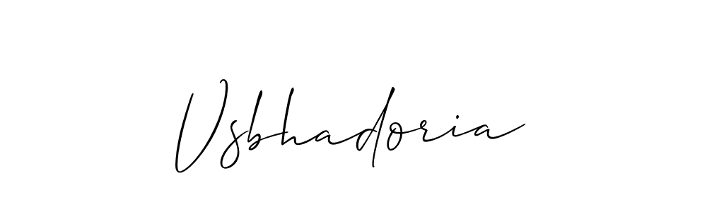 Make a beautiful signature design for name Vsbhadoria. Use this online signature maker to create a handwritten signature for free. Vsbhadoria signature style 2 images and pictures png