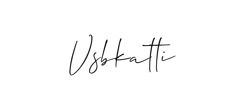 Design your own signature with our free online signature maker. With this signature software, you can create a handwritten (Allison_Script) signature for name Vsbkatti. Vsbkatti signature style 2 images and pictures png