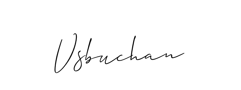 Design your own signature with our free online signature maker. With this signature software, you can create a handwritten (Allison_Script) signature for name Vsbuchan. Vsbuchan signature style 2 images and pictures png