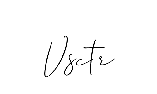How to Draw Vsctr signature style? Allison_Script is a latest design signature styles for name Vsctr. Vsctr signature style 2 images and pictures png