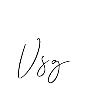 Make a beautiful signature design for name Vsg. With this signature (Allison_Script) style, you can create a handwritten signature for free. Vsg signature style 2 images and pictures png