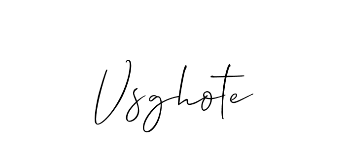 Best and Professional Signature Style for Vsghote. Allison_Script Best Signature Style Collection. Vsghote signature style 2 images and pictures png