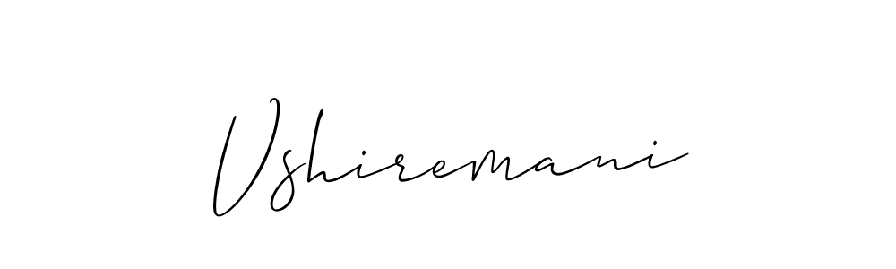 The best way (Allison_Script) to make a short signature is to pick only two or three words in your name. The name Vshiremani include a total of six letters. For converting this name. Vshiremani signature style 2 images and pictures png
