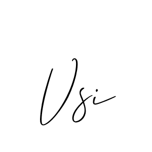 Allison_Script is a professional signature style that is perfect for those who want to add a touch of class to their signature. It is also a great choice for those who want to make their signature more unique. Get Vsi name to fancy signature for free. Vsi signature style 2 images and pictures png