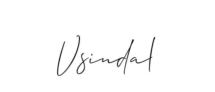 How to Draw Vsindal signature style? Allison_Script is a latest design signature styles for name Vsindal. Vsindal signature style 2 images and pictures png